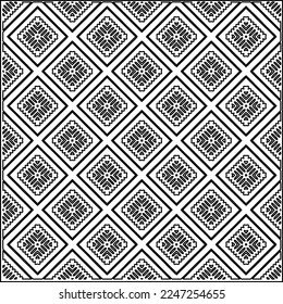 Stylish texture with figures from lines.
Abstract geometric black and white pattern for web page, textures, card, poster, fabric, textile. Monochrome graphic repeating design. 