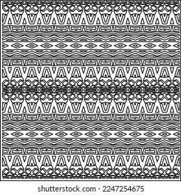 Stilvolle Textur mit Figuren aus Linien.
Abstraktes geometrisches Schwarz-Weiß-Muster für Webseiten, Texturen, Karten, Plakate, Gewebe, Textilien. Monochrome grafische Wiederholungsdesign. 