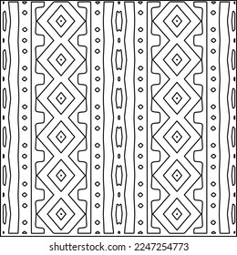 Stylish texture with figures from lines.
Abstract geometric black and white pattern for web page, textures, card, poster, fabric, textile. Monochrome graphic repeating design. 