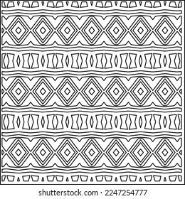 Textura elegante con figuras de líneas.
Resumen de patrones geométricos en blanco y negro para página web, texturas, tarjeta, afiche, tela, textil. Diseño repetitivo gráfico monocromo. 