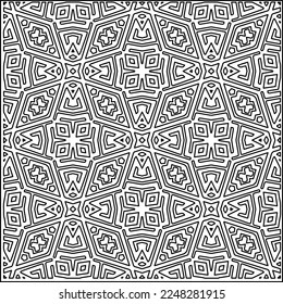 
Textura elegante con figuras de líneas.
Resumen de patrones geométricos en blanco y negro para página web, texturas, tarjeta, afiche, tela, textil. Diseño repetitivo gráfico monocromo. 