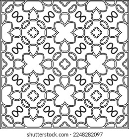 
Stylish texture with figures from lines.
Abstract geometric black and white pattern for web page, textures, card, poster, fabric, textile. Monochrome graphic repeating design. 