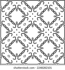 
Stylish texture with figures from lines.
Abstract geometric black and white pattern for web page, textures, card, poster, fabric, textile. Monochrome graphic repeating design. 