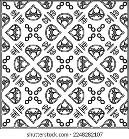 
Stylish texture with figures from lines.
Abstract geometric black and white pattern for web page, textures, card, poster, fabric, textile. Monochrome graphic repeating design. 