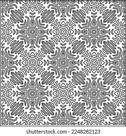 Textura elegante con figuras de líneas.
Resumen de patrones geométricos en blanco y negro para página web, texturas, tarjeta, afiche, tela, textil. Diseño repetitivo gráfico monocromo. 