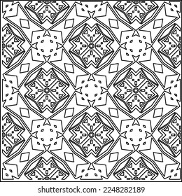 
Stylish texture with figures from lines.
Abstract geometric black and white pattern for web page, textures, card, poster, fabric, textile. Monochrome graphic repeating design. 