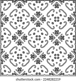 
Stylish texture with figures from lines.
Abstract geometric black and white pattern for web page, textures, card, poster, fabric, textile. Monochrome graphic repeating design. 