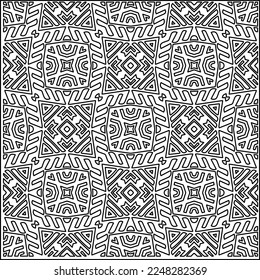 Textura elegante con figuras de líneas.
Resumen de patrones geométricos en blanco y negro para página web, texturas, tarjeta, afiche, tela, textil. Diseño repetitivo gráfico monocromo. 