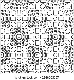 Textura elegante con figuras de líneas.
Resumen de patrones geométricos en blanco y negro para página web, texturas, tarjeta, afiche, tela, textil. Diseño repetitivo gráfico monocromo. 
