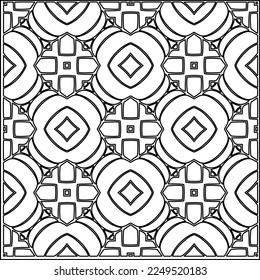 Stylish texture with figures from lines.
Abstract geometric black and white pattern for web page, textures, card, poster, fabric, textile. Monochrome graphic repeating design. 