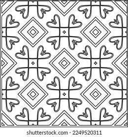 
Stylish texture with figures from lines.
Abstract geometric black and white pattern for web page, textures, card, poster, fabric, textile. Monochrome graphic repeating design. 