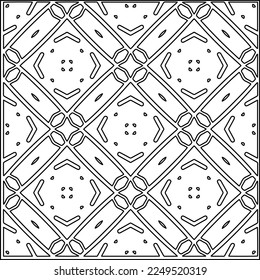 
Stylish texture with figures from lines.
Abstract geometric black and white pattern for web page, textures, card, poster, fabric, textile. Monochrome graphic repeating design. 
