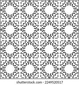 Stylish texture with figures from lines.
Abstract geometric black and white pattern for web page, textures, card, poster, fabric, textile. Monochrome graphic repeating design. 