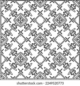 
Stylish texture with figures from lines.
Abstract geometric black and white pattern for web page, textures, card, poster, fabric, textile. Monochrome graphic repeating design. 