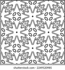 
Stylish texture with figures from lines.
Abstract geometric black and white pattern for web page, textures, card, poster, fabric, textile. Monochrome graphic repeating design. 