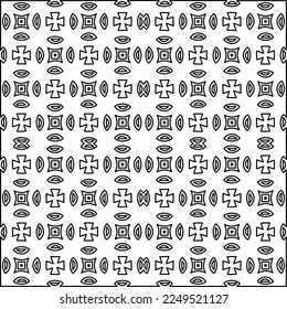 Stylish texture with figures from lines.
Abstract geometric black and white pattern for web page, textures, card, poster, fabric, textile. Monochrome graphic repeating design. 