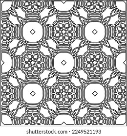 Stylish texture with figures from lines.
Abstract geometric black and white pattern for web page, textures, card, poster, fabric, textile. Monochrome graphic repeating design. 