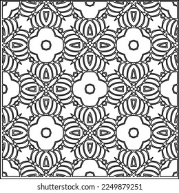 Stylish texture with figures from lines.
Abstract geometric black and white pattern for web page, textures, card, poster, fabric, textile. Monochrome graphic repeating design. 