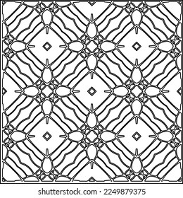 Stylish texture with figures from lines.
Abstract geometric black and white pattern for web page, textures, card, poster, fabric, textile. Monochrome graphic repeating design. 