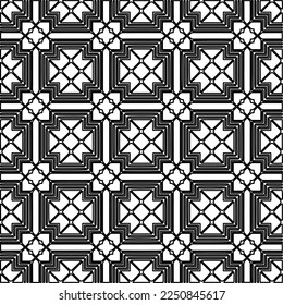 Textura elegante con figuras de líneas.
Resumen de patrones geométricos en blanco y negro para página web, texturas, tarjeta, afiche, tela, textil. Diseño repetitivo gráfico monocromo. 