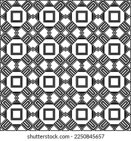 Stylish texture with figures from lines.
Abstract geometric black and white pattern for web page, textures, card, poster, fabric, textile. Monochrome graphic repeating design. 