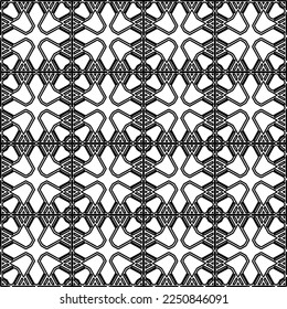 Textura elegante con figuras de líneas.
Resumen de patrones geométricos en blanco y negro para página web, texturas, tarjeta, afiche, tela, textil. Diseño repetitivo gráfico monocromo. 