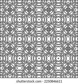 Textura elegante con figuras de líneas.
Resumen de patrones geométricos en blanco y negro para página web, texturas, tarjeta, afiche, tela, textil. Diseño repetitivo gráfico monocromo. 