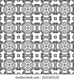 Textura elegante con figuras de líneas.
Resumen de patrones geométricos en blanco y negro para página web, texturas, tarjeta, afiche, tela, textil. Diseño repetitivo gráfico monocromo. 
