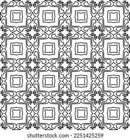 Textura elegante con figuras de líneas.
Resumen de patrones geométricos en blanco y negro para página web, texturas, tarjeta, afiche, tela, textil. Diseño repetitivo gráfico monocromo. 