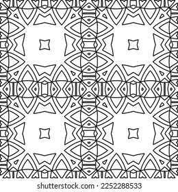 Textura elegante con figuras de líneas.
Resumen de patrones geométricos en blanco y negro para página web, texturas, tarjeta, afiche, tela, textil. Diseño repetitivo gráfico monocromo. 