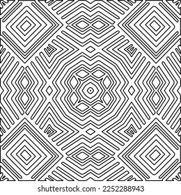Textura elegante con figuras de líneas.
Resumen de patrones geométricos en blanco y negro para página web, texturas, tarjeta, afiche, tela, textil. Diseño repetitivo gráfico monocromo. 