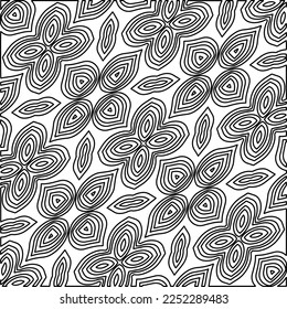 Textura elegante con figuras de líneas.
Resumen de patrones geométricos en blanco y negro para página web, texturas, tarjeta, afiche, tela, textil. Diseño repetitivo gráfico monocromo. 