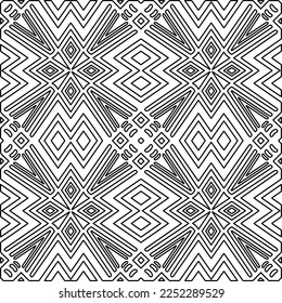 Textura elegante con figuras de líneas.
Resumen de patrones geométricos en blanco y negro para página web, texturas, tarjeta, afiche, tela, textil. Diseño repetitivo gráfico monocromo. 