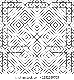 Textura elegante con figuras de líneas.
Resumen de patrones geométricos en blanco y negro para página web, texturas, tarjeta, afiche, tela, textil. Diseño repetitivo gráfico monocromo. 