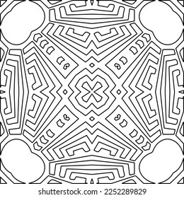 Textura elegante con figuras de líneas.
Resumen de patrones geométricos en blanco y negro para página web, texturas, tarjeta, afiche, tela, textil. Diseño repetitivo gráfico monocromo. 