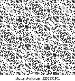 Textura elegante con figuras de líneas.
Resumen de patrones geométricos en blanco y negro para página web, texturas, tarjeta, afiche, tela, textil. Diseño repetitivo gráfico monocromo. 