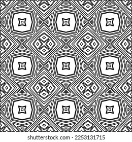 Textura elegante con figuras de líneas.
Resumen de patrones geométricos en blanco y negro para página web, texturas, tarjeta, afiche, tela, textil. Diseño repetitivo gráfico monocromo. 