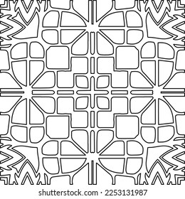 Textura elegante con figuras de líneas.
Resumen de patrones geométricos en blanco y negro para página web, texturas, tarjeta, afiche, tela, textil. Diseño repetitivo gráfico monocromo. 