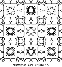 Textura elegante con figuras de líneas.
Resumen de patrones geométricos en blanco y negro para página web, texturas, tarjeta, afiche, tela, textil. Diseño repetitivo gráfico monocromo. 