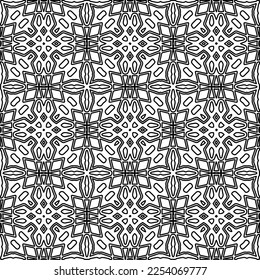 



Stilvolle Textur mit Figuren aus Linien.
Abstraktes geometrisches Schwarz-Weiß-Muster für Webseiten, Texturen, Karten, Plakate, Gewebe, Textilien. Monochrome grafische Wiederholungsdesign. 