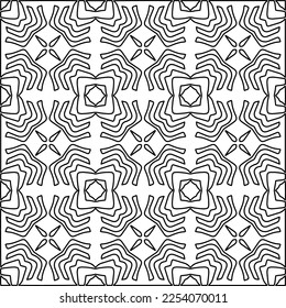 Textura elegante con figuras de líneas.
Resumen de patrones geométricos en blanco y negro para página web, texturas, tarjeta, afiche, tela, textil. Diseño repetitivo gráfico monocromo. 