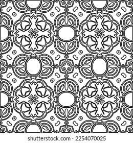Stylish texture with figures from lines.
Abstract geometric black and white pattern for web page, textures, card, poster, fabric, textile. Monochrome graphic repeating design. 