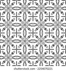 

Stylish texture with figures from lines.
Abstract geometric black and white pattern for web page, textures, card, poster, fabric, textile. Monochrome graphic repeating design. 