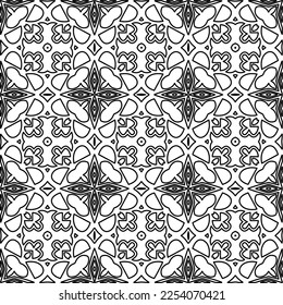 Textura elegante con figuras de líneas.
Resumen de patrones geométricos en blanco y negro para página web, texturas, tarjeta, afiche, tela, textil. Diseño repetitivo gráfico monocromo. 