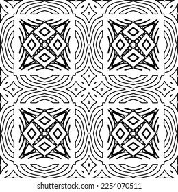 Textura elegante con figuras de líneas.
Resumen de patrones geométricos en blanco y negro para página web, texturas, tarjeta, afiche, tela, textil. Diseño repetitivo gráfico monocromo. 