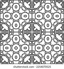 Stylish texture with figures from lines.
Abstract geometric black and white pattern for web page, textures, card, poster, fabric, textile. Monochrome graphic repeating design. 