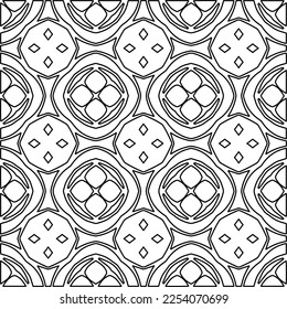 Stylish texture with figures from lines.
Abstract geometric black and white pattern for web page, textures, card, poster, fabric, textile. Monochrome graphic repeating design. 