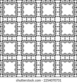 

Stylish texture with figures from lines.
Abstract geometric black and white pattern for web page, textures, card, poster, fabric, textile. Monochrome graphic repeating design. 