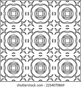 Stylish texture with figures from lines.
Abstract geometric black and white pattern for web page, textures, card, poster, fabric, textile. Monochrome graphic repeating design. 