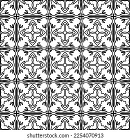 Stilvolle Textur mit Figuren aus Linien.
Abstraktes geometrisches Schwarz-Weiß-Muster für Webseiten, Texturen, Karten, Plakate, Gewebe, Textilien. Monochrome grafische Wiederholungsdesign. 